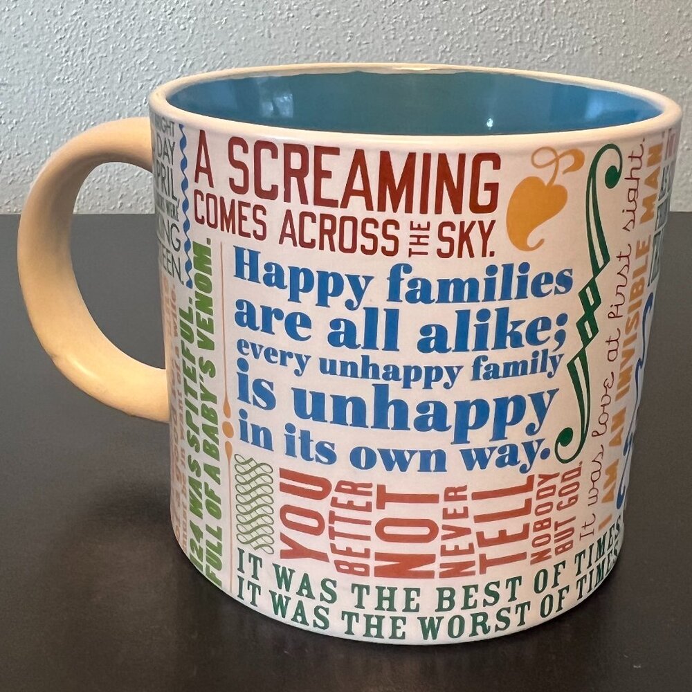 The Unemployed Philosophers Guild “FIRST LINES OF LITERATURE” Quotes Mug ~ Books - Picture 8 of 16